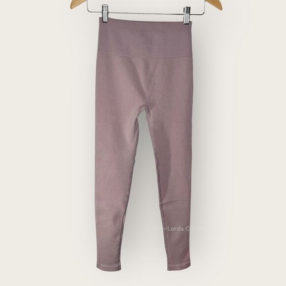 Everlane Seamless Legging Pants | Size XS/S | Dusty Lavender Ribbed Minimalist - Picture 7 of 8